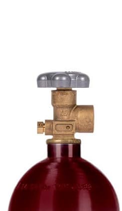 New 15 Cu Ft Aluminum Nitrogen Cylinder, CGA580 Valve, DOT Approved, Lightweight Industrial Gas Tank