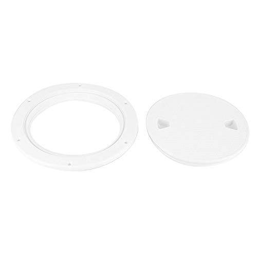 9.84In White Circular Non Slip Inspection Hatch W/Detachable Cover Anti Boat Deck Plate Replacement Tempress Boat Hatch by Yosoo - Image 8
