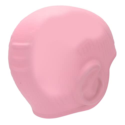 Touca de natação de silicone para crianças, tampões de ouvido para crianças Touca de natação para 6-