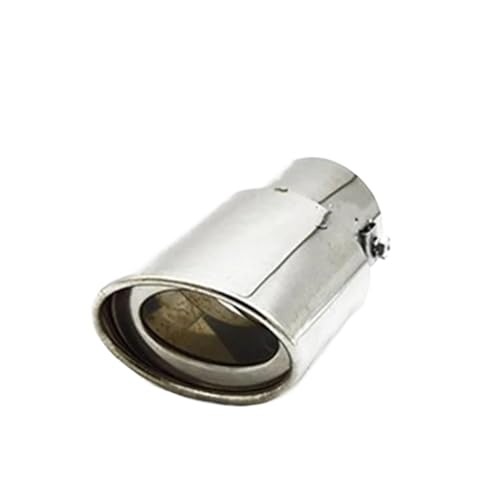 Tubo de escape de acero inoxidable negro curvado con silenciador para coche