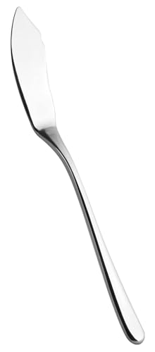 Salvinelli Princess Set Coltelli Pesce Acciaio Inox 18/10, Coltello da Pesce, 12 Pezzi, Spessore 5,0 mm, Made in Italy, Finitura lucida