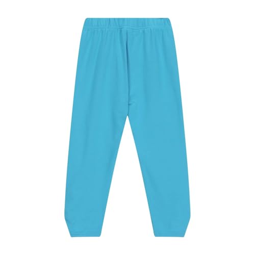 Cotton Leggings for Girls Toddler Solid Color Stretchy Trousers Elastic High Waist Casual Skinny (E, 6 Years)4