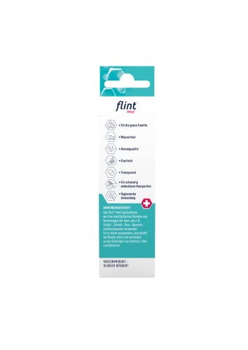 flint Med Sprühpflaster – Verschließt und schützt die Wunde, wasserfest, atmungsaktiv, elastisch und transparent, Pflasterspray klinisch bewährt, bis zu 80 Anwendungen, 50 ml