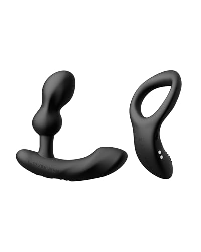 Masseur prostatique en silicone premium Lovense Edge 2 et anneau Diamo