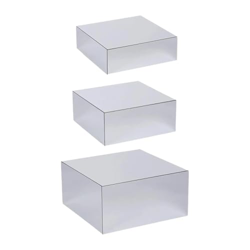 LXLAEOANG Alzate for Buffet, specchi for Tavolo da Pane, Versatili Supporti for Esposizione di Dolci e Torte per Matrimoni, tavoli da Buffet(3pcs)