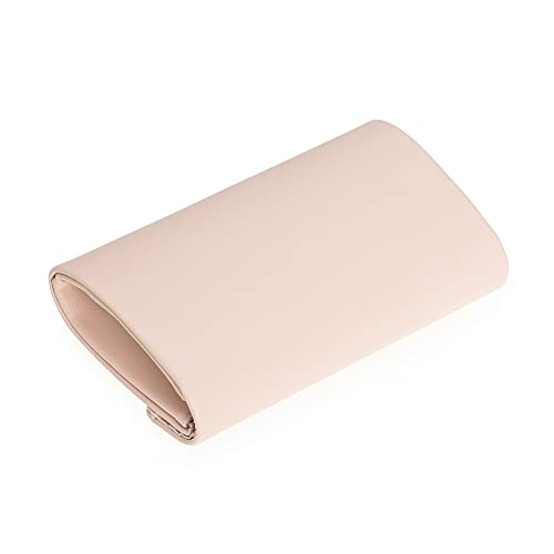 CHARMING TAILOR PU Clutch Purse for Women Evening Bag Chic Clutch Handbag for Special-occasion (Blush Pink)