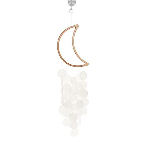 Concha da Lua Carrilhão de Vento,Sino de vento elegante da lua bonito - Sinos de Vento Pendurados Ao