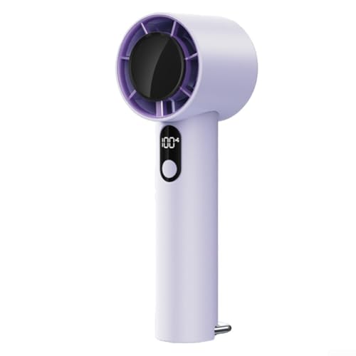 JGmotorfi Ventilador pequeño de refrigeración de hielo de alta velocidad, ventilador USB de pantalla digital de 100 engranajes, fácil de ajustar, pantalla digital integrada, para viajes, hogar