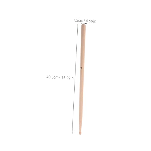 3 pares de baquetas clásicas de madera para batería miniatura 2