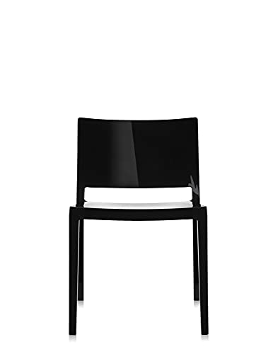 Kartell 4868/09 Lizz Sedia, Nero, 2 Pezzi