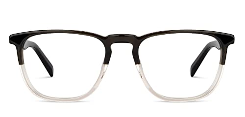 Image of John Jacobs Blu Cut & Antiglare Zero Power Computer Eyeglasses | Full Rim | Rectangle Shape | For Men & Women | Small | JJ E13004