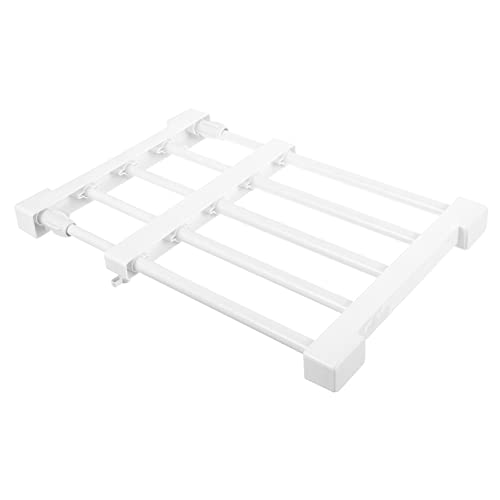 OKUMEYR Detachable Closet Organizers Tension Rod Shelf Hanging Shelves Laundry Room Storage