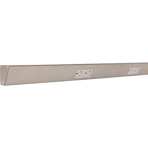 Task Lighting TR Series Tamper Resistant Under-Cabinet Angled Power Strip Track with Standard Outlets | 48" | Satin Nickel by Generic - Used condition - US$74.80