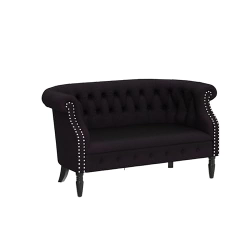 Image of Fabric 2 Seater Chesterfield Sofa for Living Room & Office