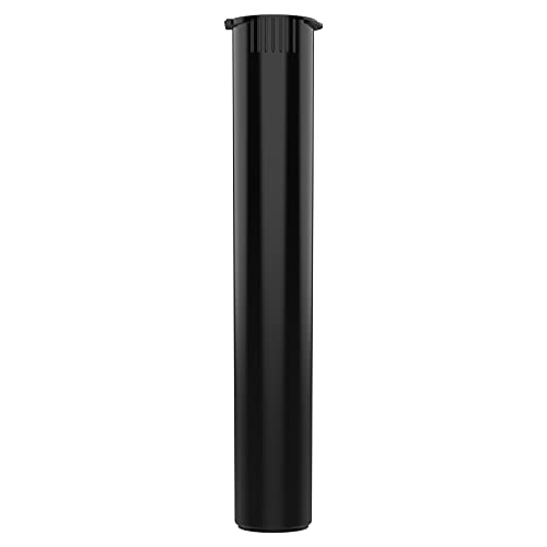 Image of Dragon Chewer 116mm CR Plastic Packaging Pop Top Tubes - Child Resistant Travel Holder Vial Containers - 500 qty (Black)