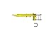 Safety Rail Co. Adjustable Self-Closing Safety Gate (Powdercoat Yellow, 16-22 inches)