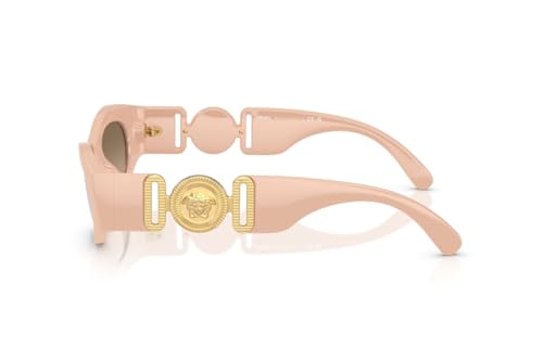 Versace Sunglasses VE 4480 U 54946I Nude Brown Grad Grey Mirror Si3