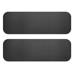 Spelonify 2 Stück Laufbandmatte, stoßdämpfende Pads mit Silikon-Rückseite, rutschfeste Bodenschoner, Heimtrainer, Rudergerät, geschäumte Baumwolle, Gymnastikmatten, Geräuschreduzierung, 25 x 80 x 0, 6