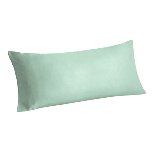 Image of BEDELITE Body Pillow Pillowcase, Rayon from Bamboo, Mint Green, 20 inchx54 inch | Cooling and Breathable Body Pillow Cover for Hot Sleepers & Night Sweats, Silky Soft Full Long Pillow Case, Envelope Closure