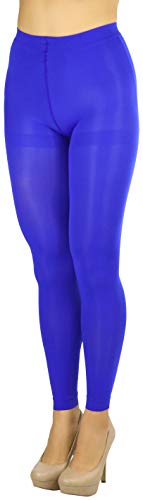 Image of ToBeInStyle Women's Opaque Ankle Long Nylon Footless Fun Tights Pantyhose