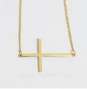 Kelly Ripa Sideways Cross Necklace 