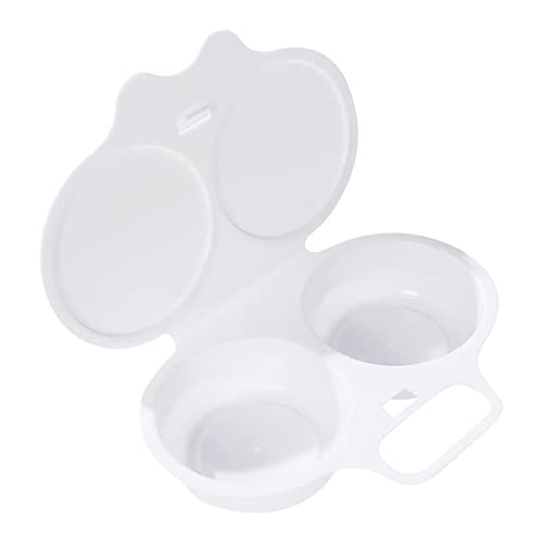 Hervidor De Huevos Para Microondas - Cocedor Rápido De Huevos En 1 Minuto, Hervidor De Huevos De Doble Taza Con Tapa, Accesorios De Cocina Creativos Para Amantes De La Cocina, Ahorra Tiempo