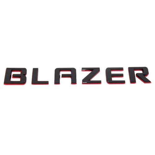 Placa de identificación 3D con línea roja para personalizar Blazer 19-23"