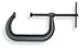 Westward 2HUK1 C-Clamp, Extra Deep, 4 In, 3 1/4 In Throat