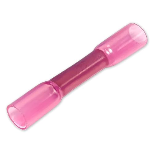 Connecteur heat shrink butt splice rouge pour câblage étanche auto moto 22-16AWG