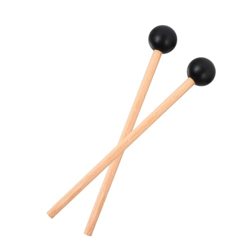 Marteau de Marimba Noir Manche en Bois, Maillet de Percussion