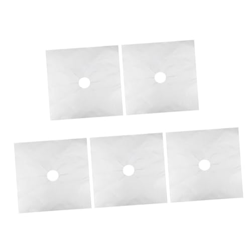 Amosfun 5個ガスコンロカバー 再利用可能 ノンスティック ストーブマット 防油 防汚 ガスレンジ用 熱に強いキッチン必需品