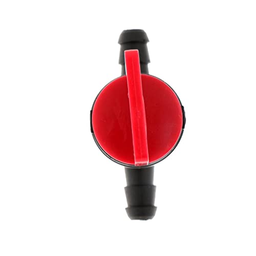 Válvula de corte de combustible y válvula de gas recta con interruptor plástico de riego 3pc 3