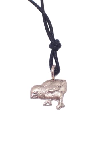 Poussin - Pendentif en Argent 925 - Ras-Du-Cou En Corde - Poule - Coq