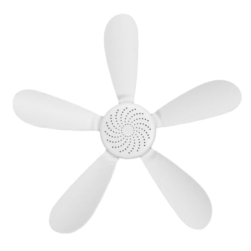 Ventilador de techo portátil POENVFPO recargable USB con luz y mando para camping 8