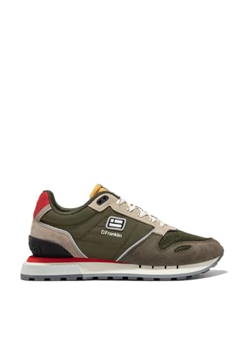 D.Franklin - Zapatillas de Vestir para Hombre - Moda Casual - Talla (42) - Modelo Flag - Sneaker - Deportivas