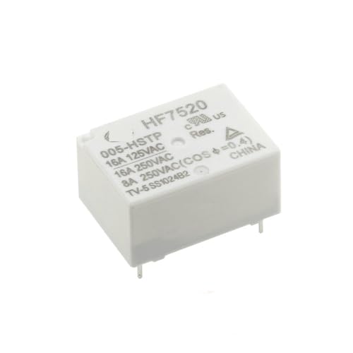Relé de potencia HF7520-DC5V mini interruptor sellado para placas PCB