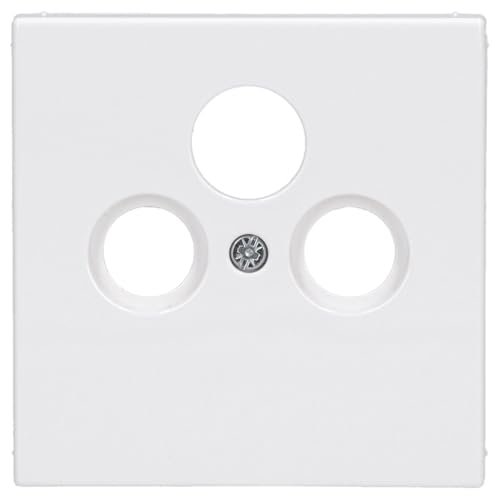 JUNG Abdeckung für Universal-Sat/BK-Dosen LS990 SAT WW, 1fach, Thermoplast, Serie LS, alpinweiß