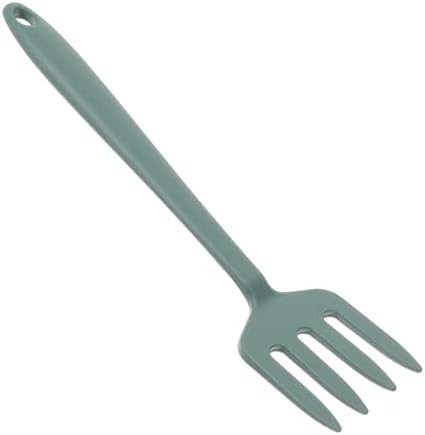 Zerodeko Spaghetti Fork Mixing Fork Kitchen Gadget Silicone Tongs Washable Large Fork Salad Kits Silicone Blending Fork Kitchen Supply Baking Fork Fried Eggs Dessert
