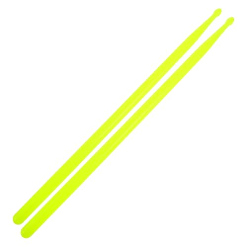 Baquetas de plástico MAGICLULU para práctica, con agarre antideslizante y color verde claro, para batería electrónica, jazz y entrenamiento