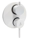 Miscelatore da incasso Doccia con Deviatore Automatico serie Cilindra Argo Rubinetterie (Bianco Opaco)