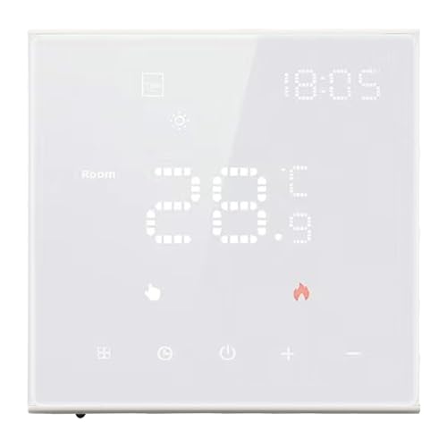 MincoHome 16A Termostato Inteligente WiFi Habilitado Controle de Temperatura Programável, Ajuste Automático de Temperatura, Ampla Aplicação (Aquecimento de piso 16A elétrico)