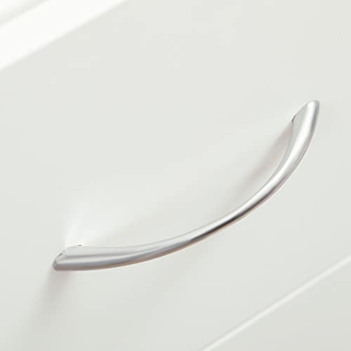 HOMCOM Carrito de Cocina Carrito Verdulero con 1 Cajón y 2 Estantes Abiertos Carro Auxiliar con Ruedas para Comedor Salón Baño 25x50x85 cm Blanco - imagen 8