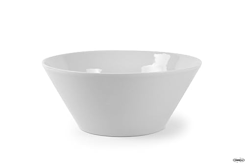 Saturnia 5061218 Insalatiera Conica In Porcellana Bianca, Cm 18