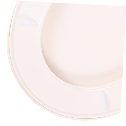 Asiento de inodoro redondo Healeved de plástico blanco grueso extraíble 5