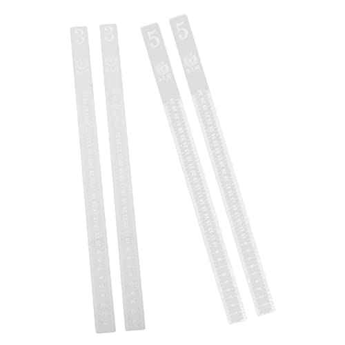 Homoyoyo - Regla de pastelería acrílica transparente, 2 piezas, 3 mm y 5 mm, para espesador uniforme de pasta y galletas, fácil de usar y limpiar