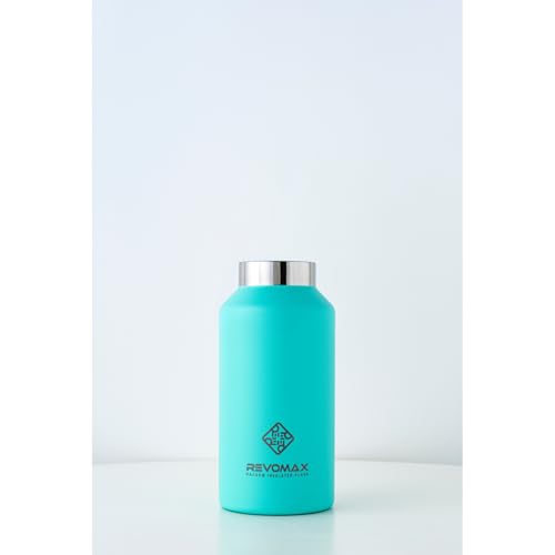 yREVOMAXz12oz 355ml Lbvʔ Y_Ή XeX{g 18ԕۉ 36ԕۗ ^fM  Mtg {}bNX (Turquoise Blue)