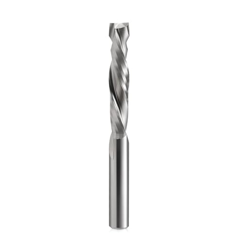 EU_HOZLY Fraise en spirale Up&Down Compression Bit 8mm de diamètre de coupe, 8mm de tige, 42mm de longueur de coupe Fraise CNC à tige pour sculpture sur bois, gravure, 1 pièce