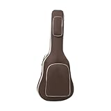 Wmqbjta 40 41 Inch Guitar Bag for Acoustic Guitars with Zipper And Carry Handle, Brown