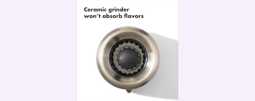 NEW OXO Good Grips Contoured Mess-Free Salt Grinder, Gray, One size by OXO - Image 4