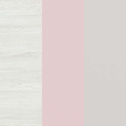 Pack Dormitorio Infantil, Juvenil, Cama Nido + Armario Ropero y Estante Rosa y Blanco - imagen 6